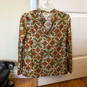 Talbots silk blouse